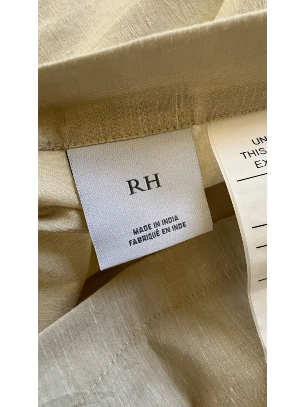 Restoration Hardware Verona Silk Blend Euro Shams Set Of Two 32 x 32 Beige